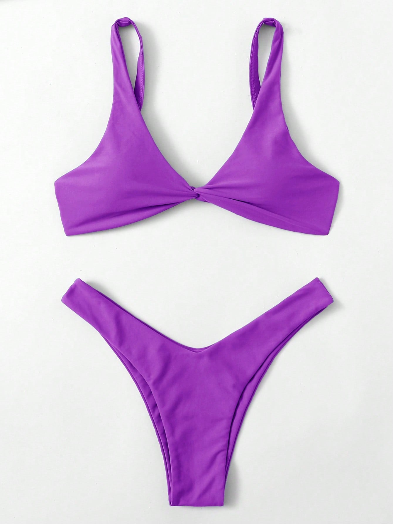 Bügel-Bikini-Set Push-Up-Bh und Tanga-Bademode für Damen