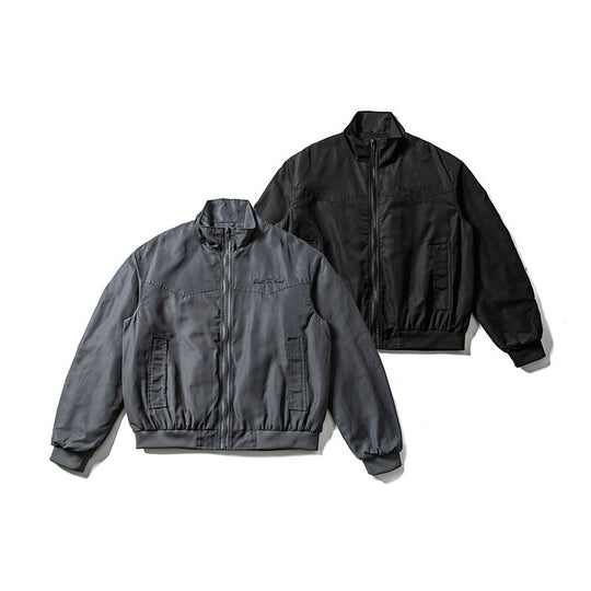 Herren Leichte Bomberjacke im minimalistischen Satin-Look mit Stehkragen und elastischem Saum Shop Nory