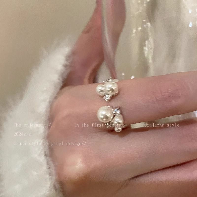 Damen Ring mit einzigartigem Perlen-Design Shop Nory