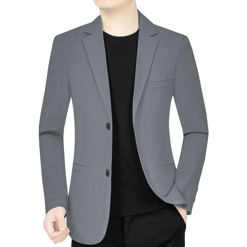Herren Schmal geschnittenes Einreihiges City-Blazer mit strukturierter Wollmischung Shop Nory