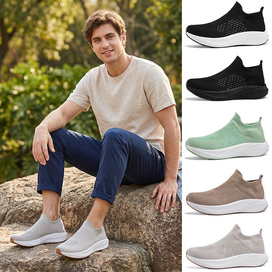 Damen Strick-Slip-On Sneaker mit nahtlosem Elastikschaft und dämpfender Plateau-Sohle Shop Nory
