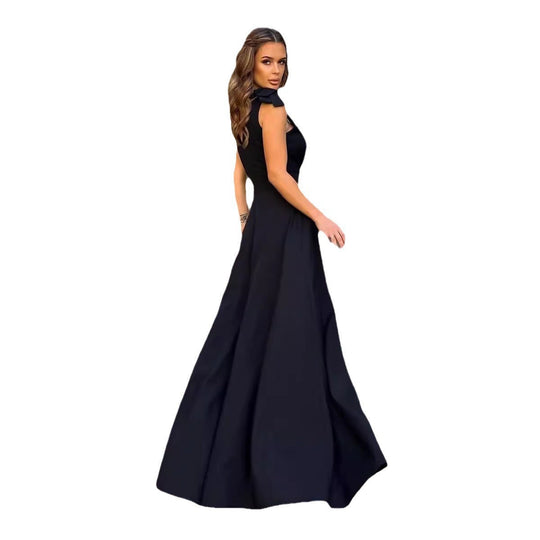 Damen Elegantes Abendkleid mit Hohem Schlitz