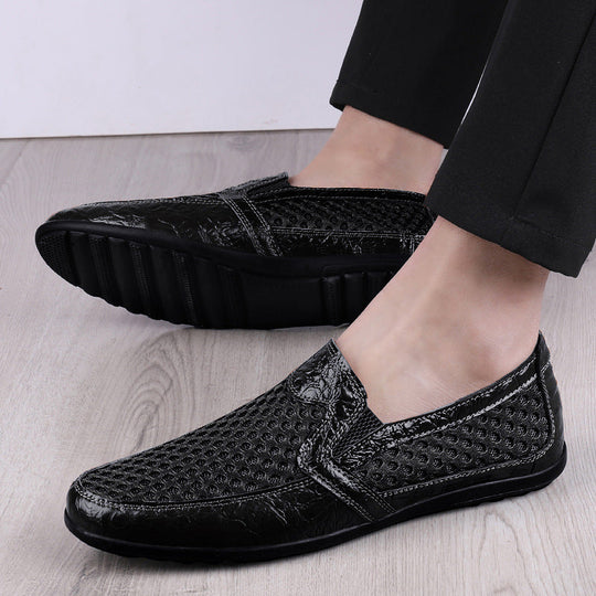 Herren Bequeme und atmungsaktive Slippers mit perforiertem Obermaterial