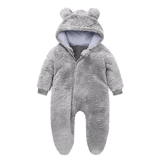 Kleinkind Fleece Overall mit Bärenohren