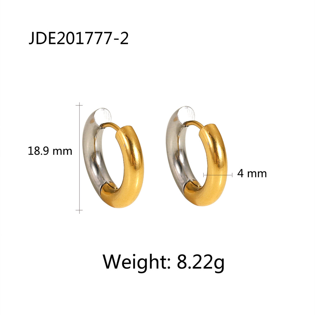 Damen Ohrhänger mit doppeltem Spiraldesign und hypoallergenem Edelstahl Shop Nory