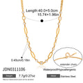 Damen elegante Halskette mit funkelnden Zirkonia-Elementen aus hypoallergenem Edelstahl Shop Nory
