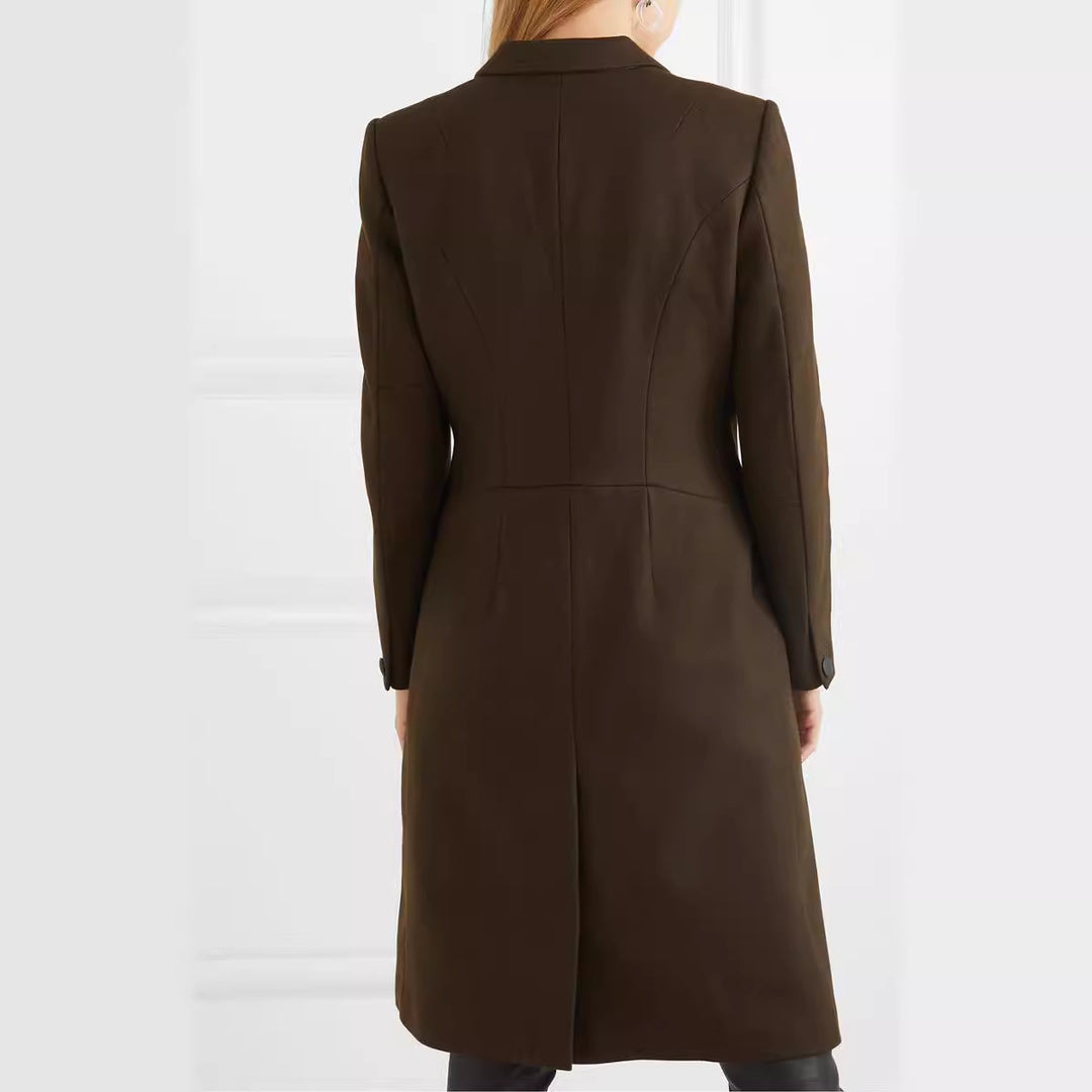 Damen Langmantel im schlanken Tailoring mit schmaler Silhouette Shop Nory