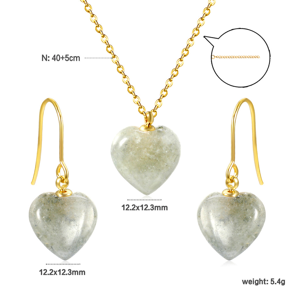 Damen Schmuckset mit Herzanhängern aus edlen Materialien Shop Nory