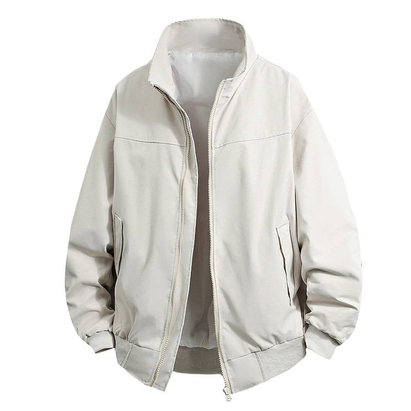 Herren Übergangsjacke mit hohem Kragen und praktischen Reißverschlusstaschen Shopnory