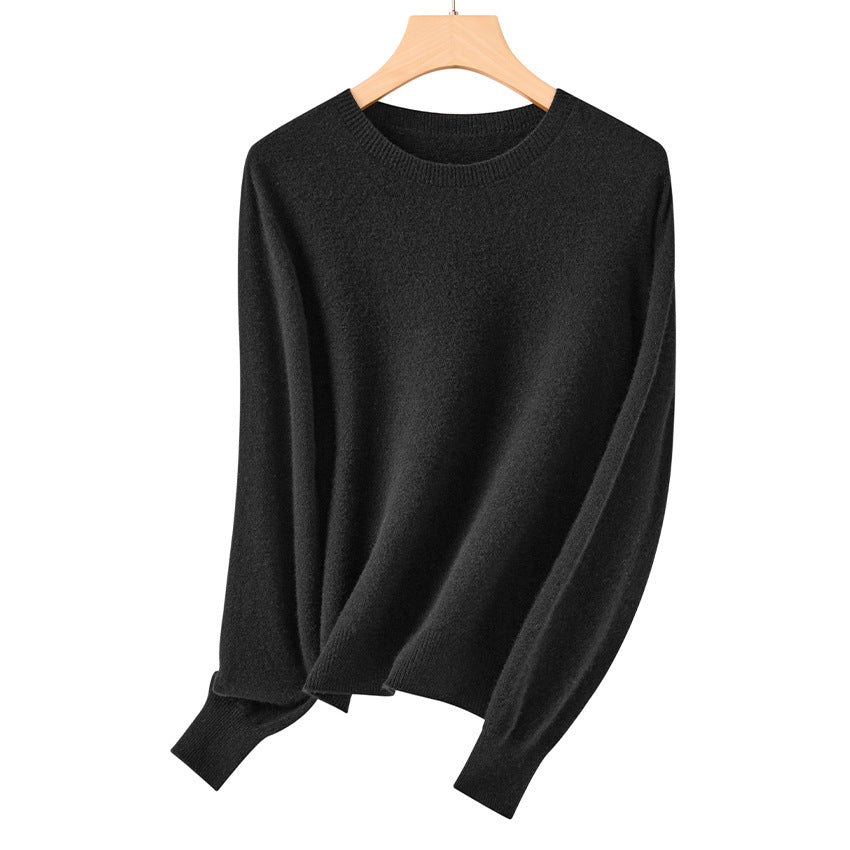 Damen Feiner Rundhals-Feinstrickpullover mit leichter Oversize-Passform Shop Nory