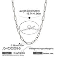 Damen Edelstahl Halskette mit verstellbarem Kettendesign Shop Nory