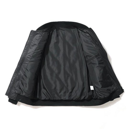 Herren Quiltgefütterte Bomberjacke mit Fleeceärmeln und Utility-Taschen Shop Nory
