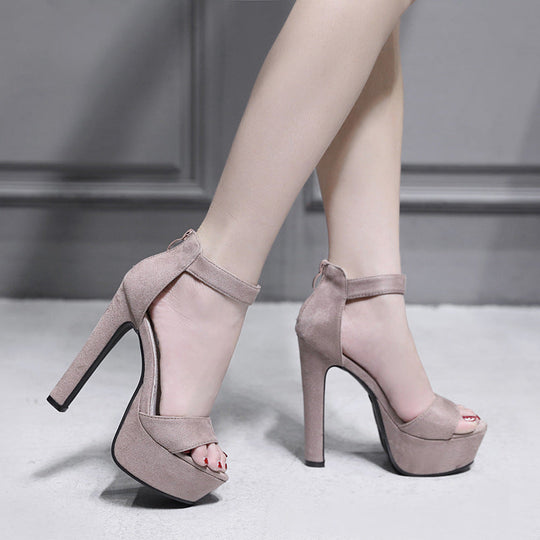 Damen Elegante High Heels mit Plateau