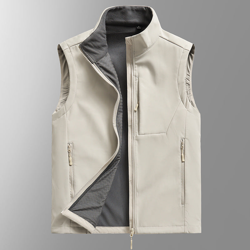 Herren Atmungsaktive Softshell‑Weste mit Thermofleece‑Futter und verdeckten Reißverschlusstaschen Shop Nory