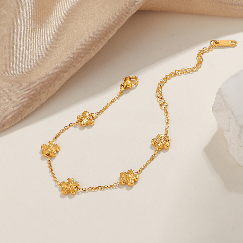 Damen Blumen Charme Armband Shop Nory