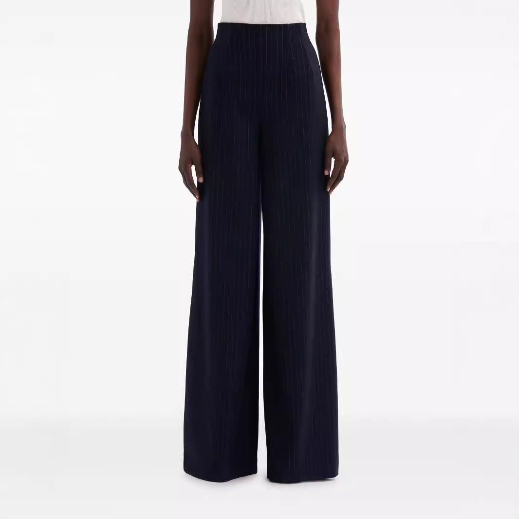 Damen Hochtaillierte Plissee‑Palazzohose mit weitem Bein Shop Nory