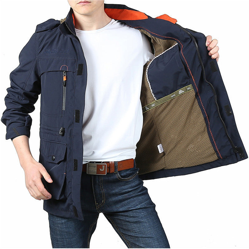 Herren funktionale Multifunktionsjacke