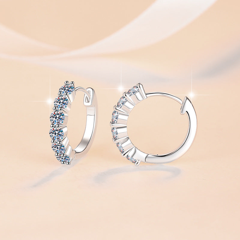 Damen Ohrringe mit Glitzersteinbesatz Shop Nory