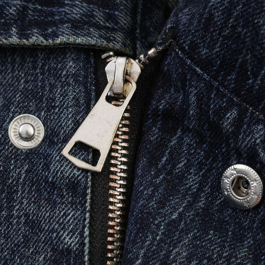 Damen oversized Cropped-Jeansjacke mit weitem Kragen Shop Nory