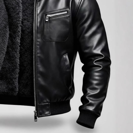 Herren Lederjacke mit Innenfutter