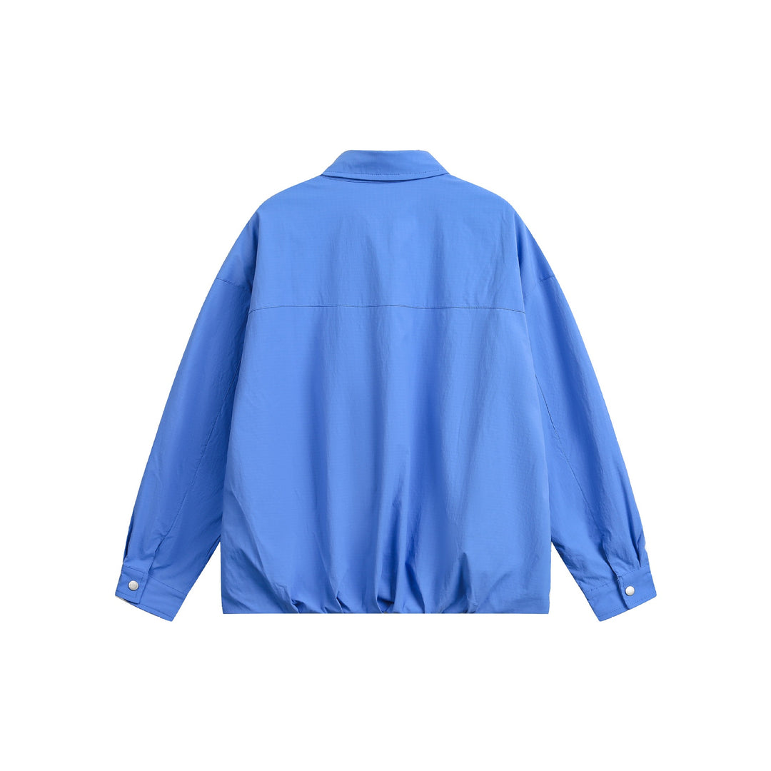 Herren Oversize Coachjacke mit Druckknopf‑Verschluss und geradem Saum Shop Nory