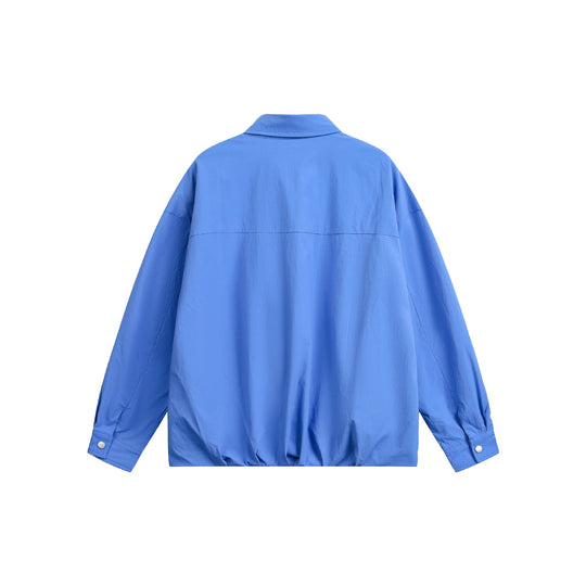 Herren Oversize Coachjacke mit Druckknopf‑Verschluss und geradem Saum Shop Nory
