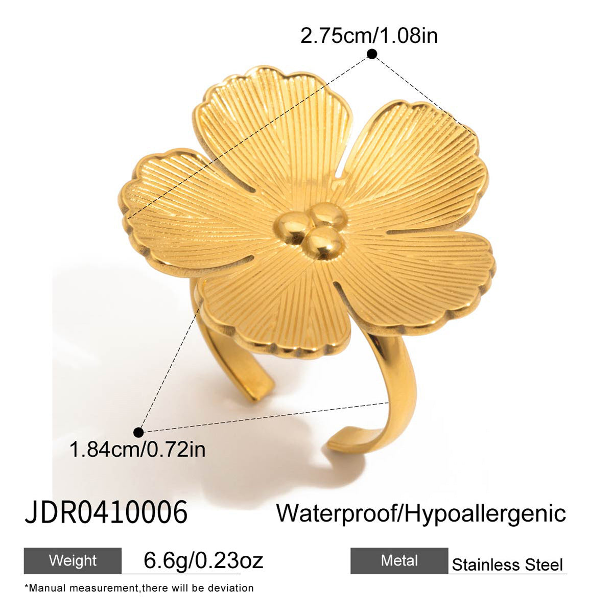 Damen Halskette im floralen Design mit erweiterbarem Edelstahlanhänger Shop Nory