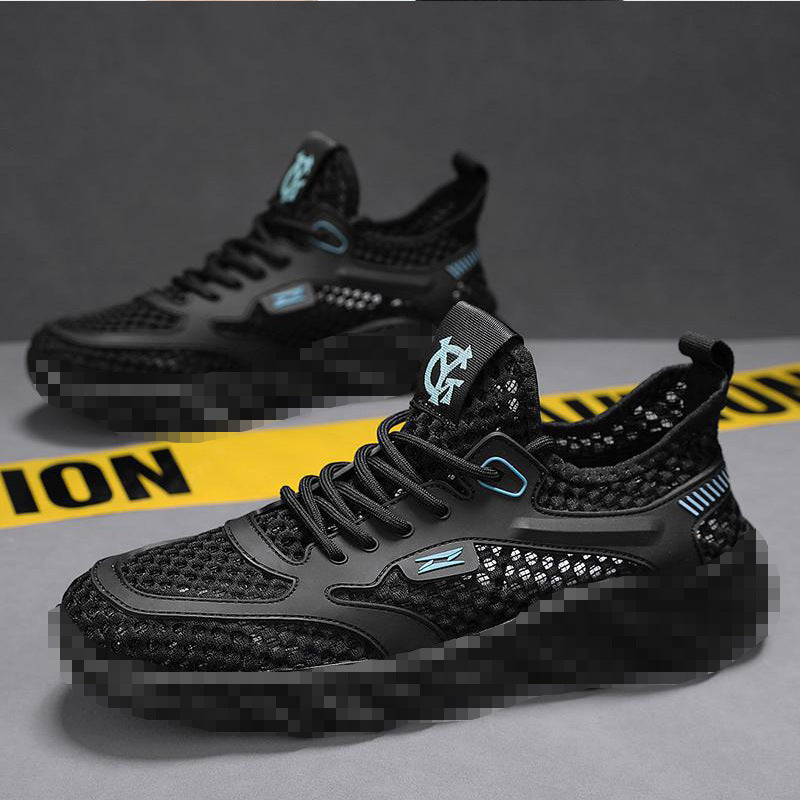 Herren Atmungsaktiver Mesh-Freizeitsneaker mit strukturierter Wellen-Plateausohle Shop Nory