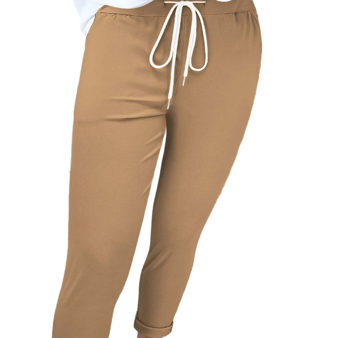 Damen Slim-Fit Jogginghose mit Tunnelzug und Umschlagbündchen Shop Nory