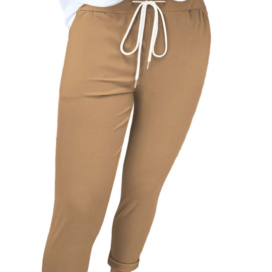 Damen Slim-Fit Jogginghose mit Tunnelzug und Umschlagbündchen Shop Nory