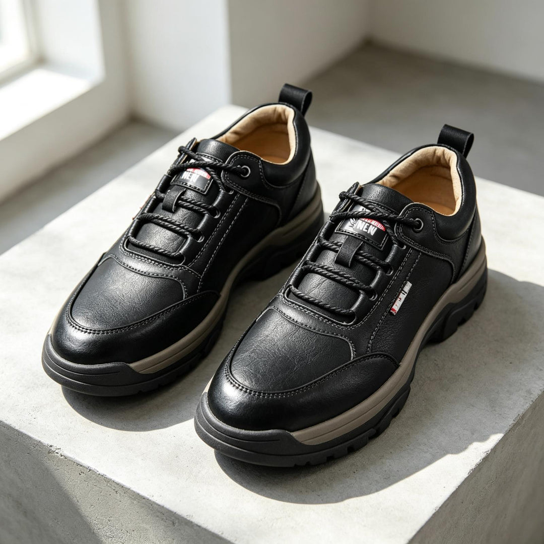 Herren Bequeme und Stylische Leder Sneakers Shop Nory