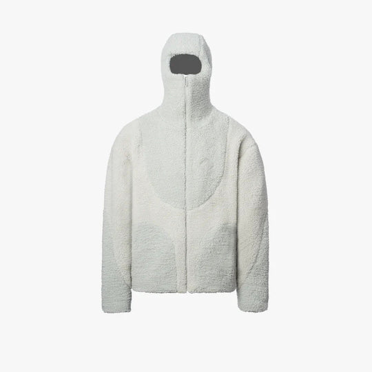Herren Gemütliche Teddyjacke mit Kontrastnähten