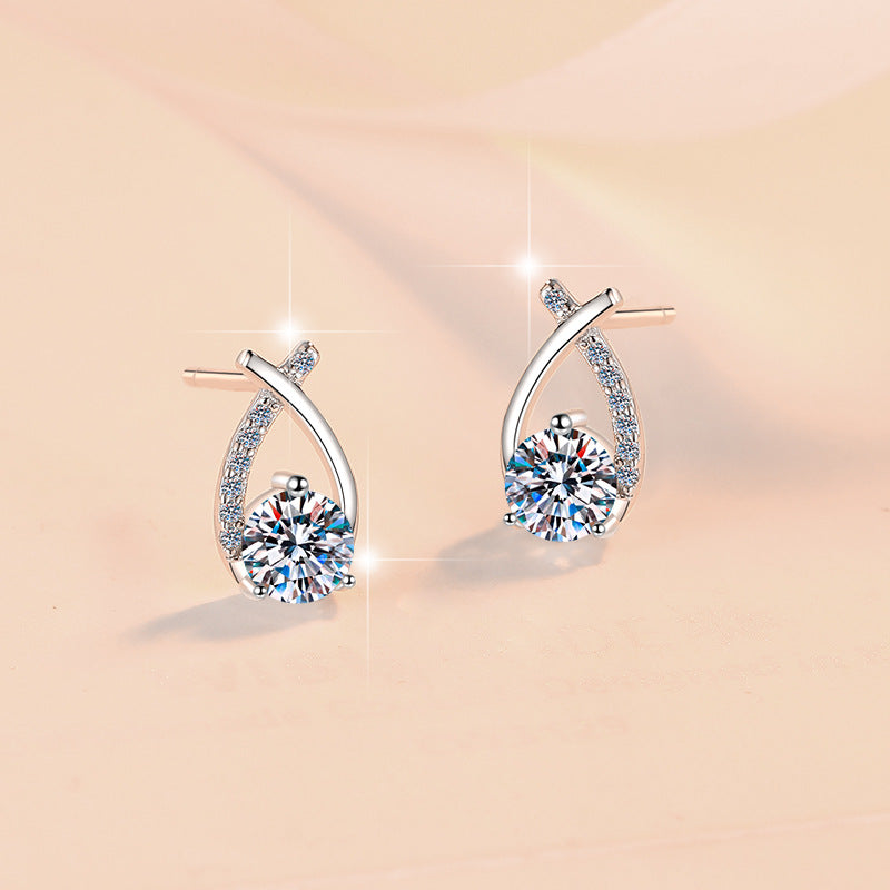 Damen Ohrringe mit funkelndem Kristall und elegantem Design Shop Nory