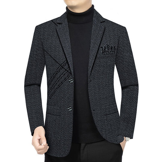 Herren Modernes Tweed-Sakko Slim Fit mit dezentem Emblem Shop Nory