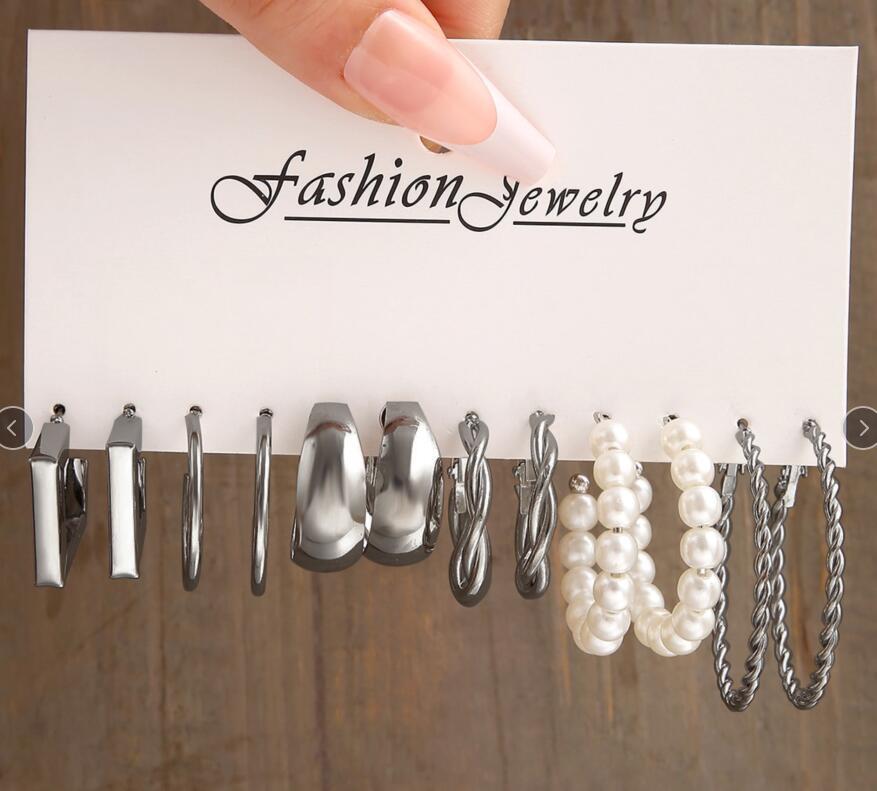 Damen Ohrringe Set mit vielseitigen Designs und funkelnden Akzenten Shop Nory