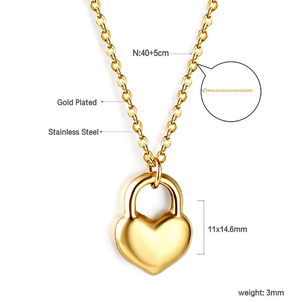 Damen Herzförmige Edelstahl Ohrstecker Shop Nory 1783008980