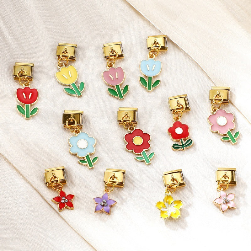 Filigraner Kirschblüten-Anhänger Für Bettelarmband