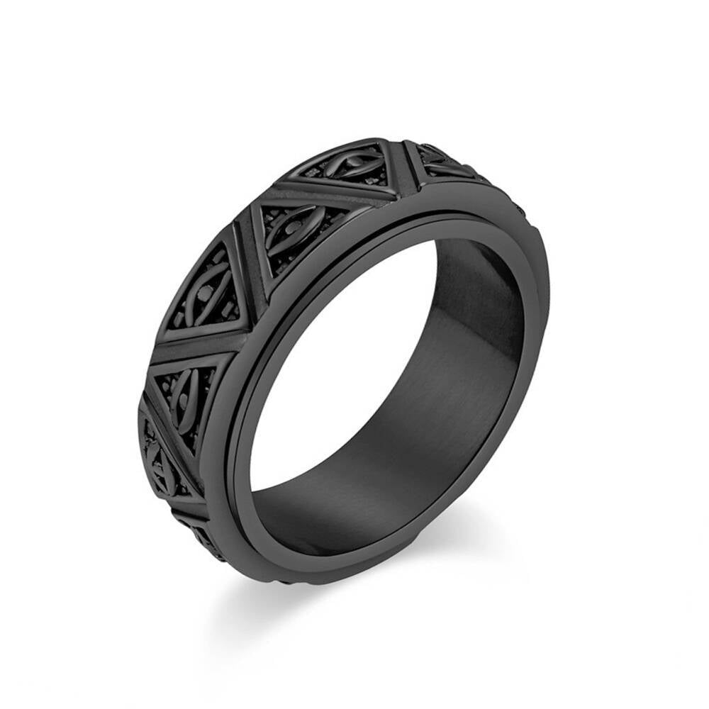 Herren Ring mit kunstvollem, geometrischem Design und eleganter Oberfläche Shop Nory