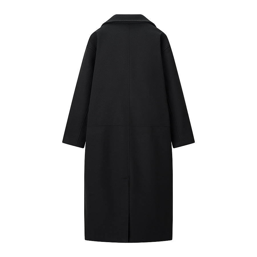 Damen Doppelreihiger Oversize-Wollmix-Mantel mit fallendem Revers und langer Silhouette Shop Nory