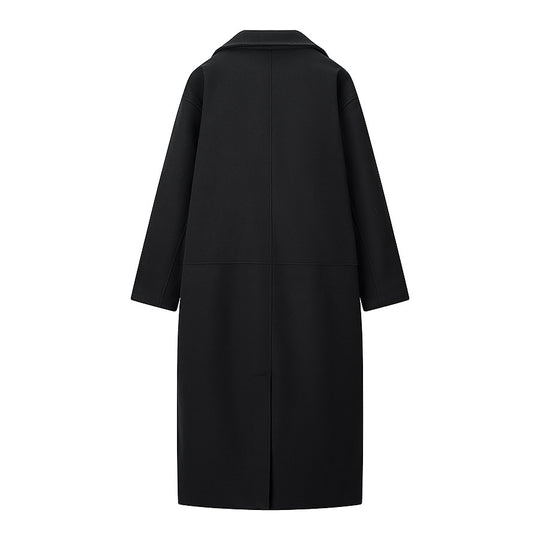 Damen Doppelreihiger Oversize-Wollmix-Mantel mit fallendem Revers und langer Silhouette Shop Nory