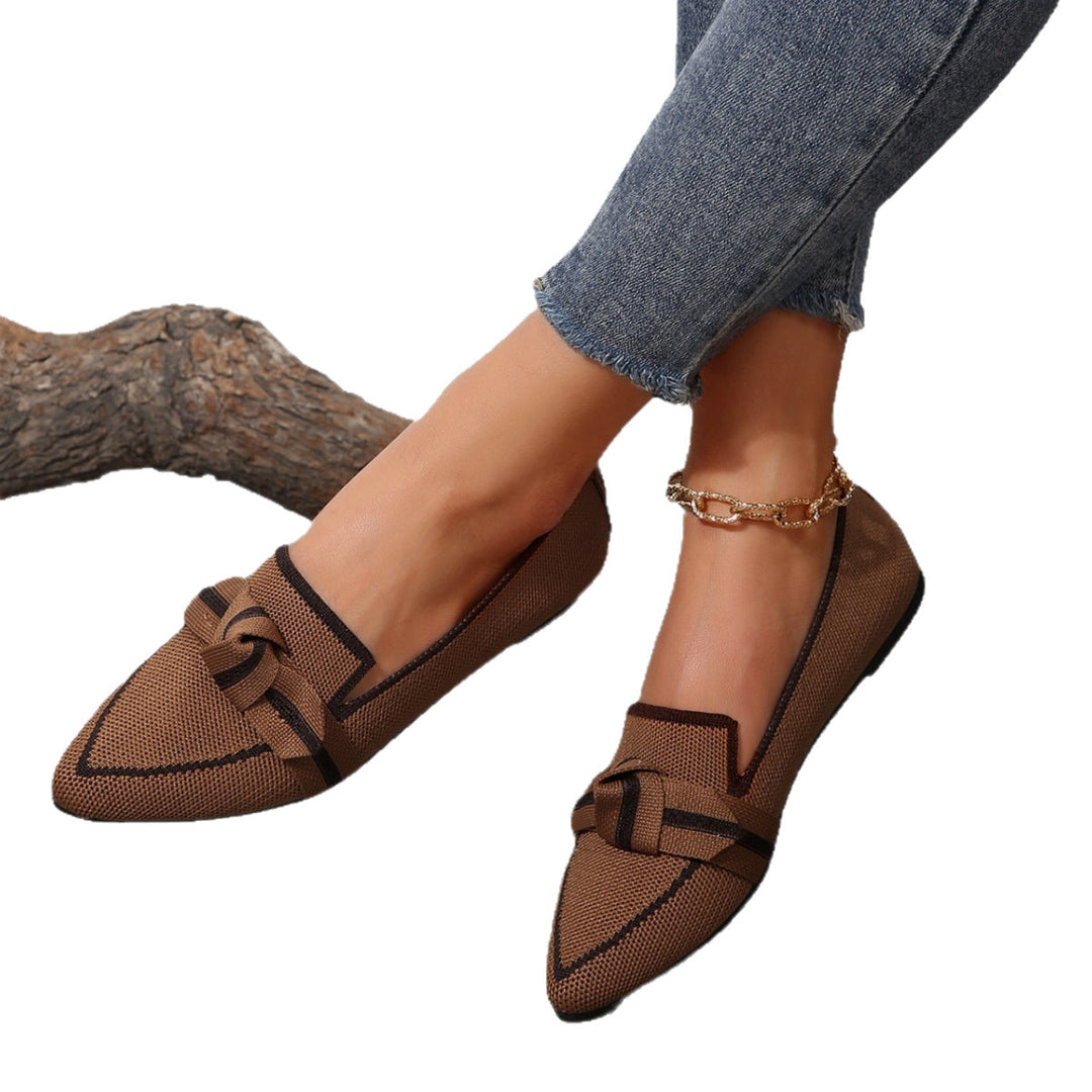 Damen Spangenballerinas mit Knötchen-Details und atmungsaktivem Obermaterial Shopnory