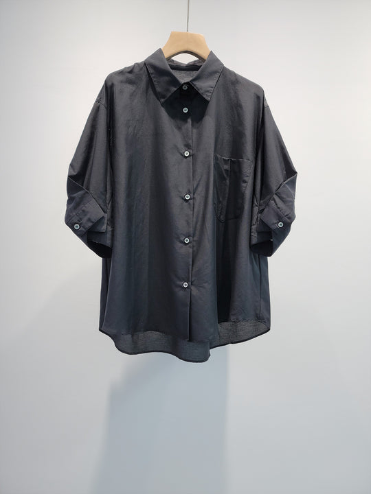 Damen Klassische Oversized Knopfhemd Shop Nory