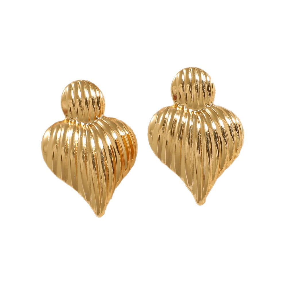 Damen Ohrclips im eleganten Wellenmuster Shop Nory