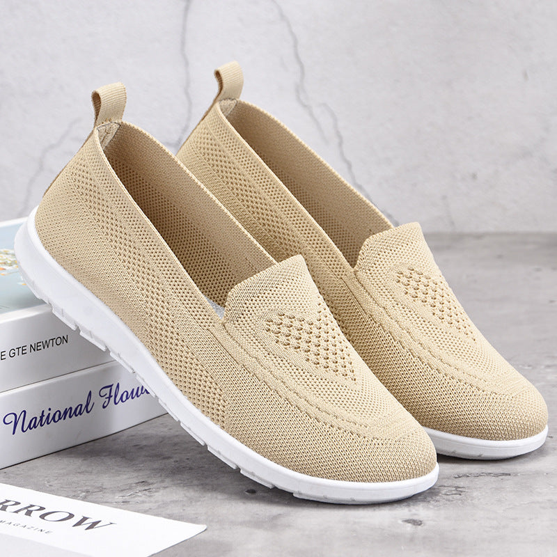 Damen Atmungsaktive Slip-On Freizeitschuhe mit flexiblem Design Shopnory