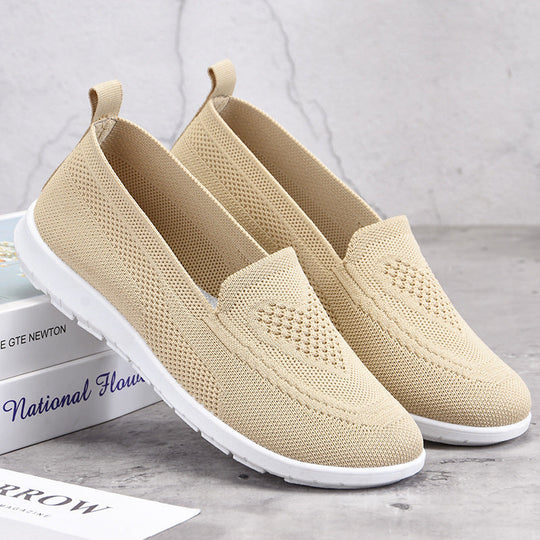 Damen Atmungsaktive Slip-On Freizeitschuhe mit flexiblem Design Shopnory