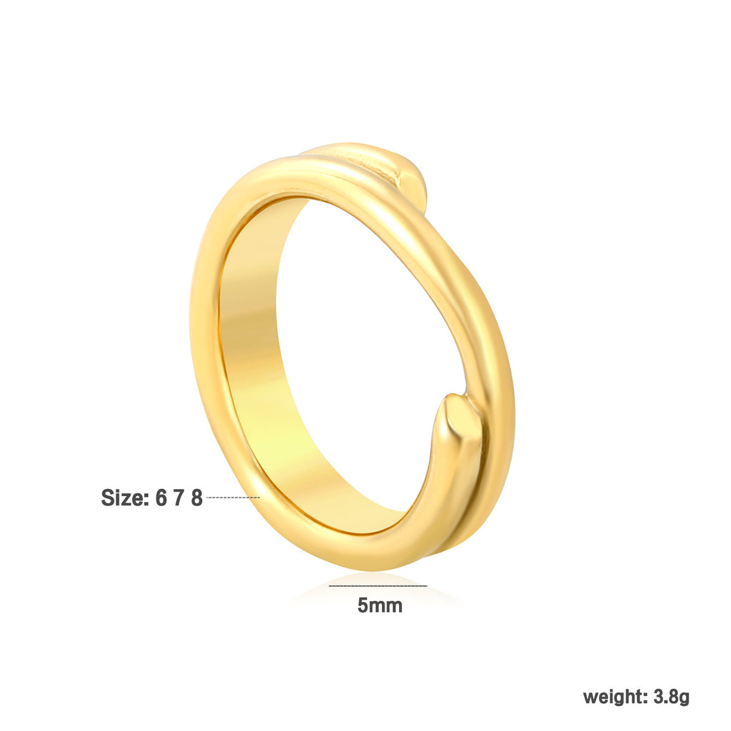 Damen Ring mit modernem, unterbrochenem Design Shop Nory