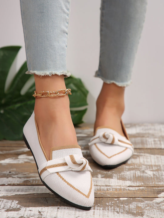 Damen Spangenballerinas mit Knötchen-Details und atmungsaktivem Obermaterial Shopnory
