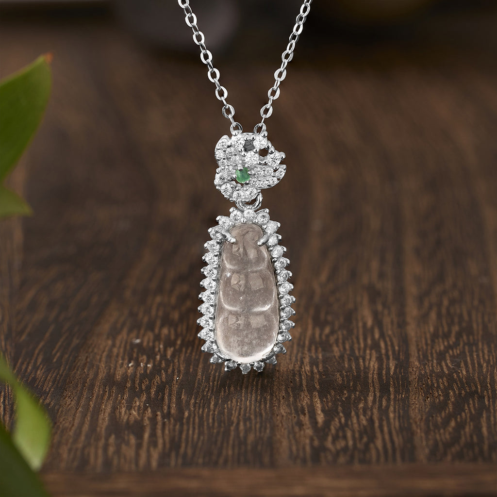 Damen eleganter Anhänger mit zarten Edelsteinakzenten Shop Nory