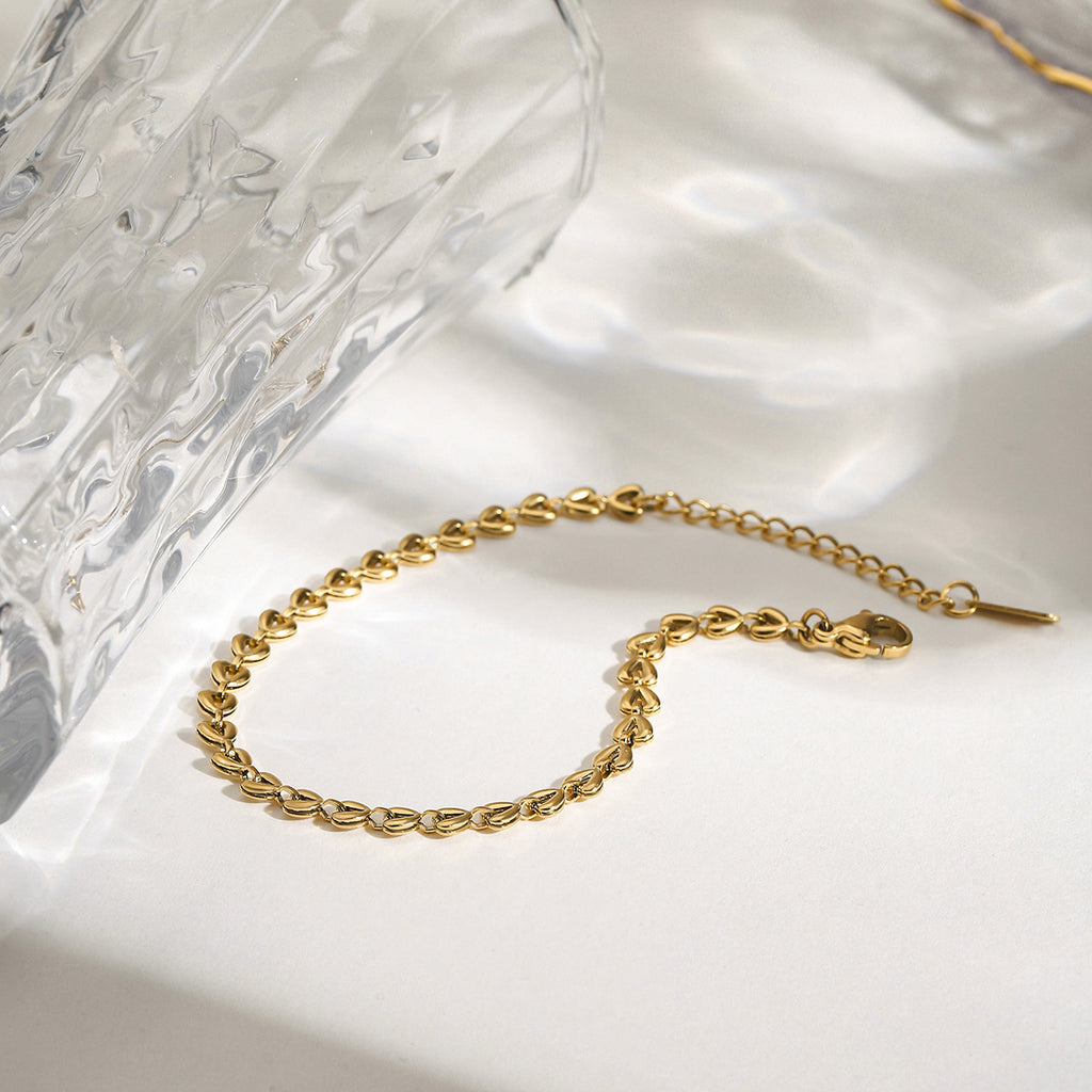 Damen Armband mit herzförmigen Anhängern und elegantem Verlängerungsdesign Shop Nory