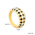 Damen Ring mit modernem, geometrischem Design aus hochwertigem Edelstahl Shop Nory